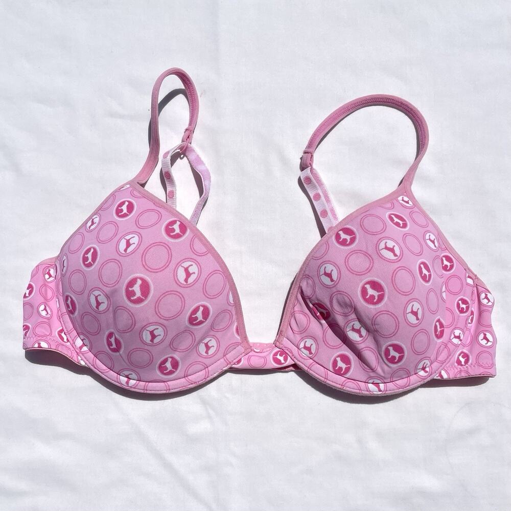 Victoria’s Secret PINK Y2K Underwire Bra 34B Dog Print